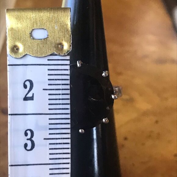 Natural Smoky Quartz Sterling Silver Lotus Cocktail Ring Size 6.25 - Picture 6 of 8